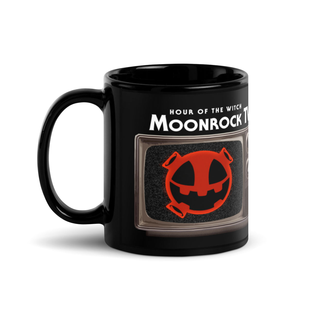 Hour of the Moonrock Black Glossy Mug