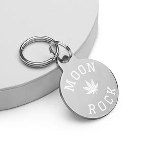Moon Rock Engraved Keychain