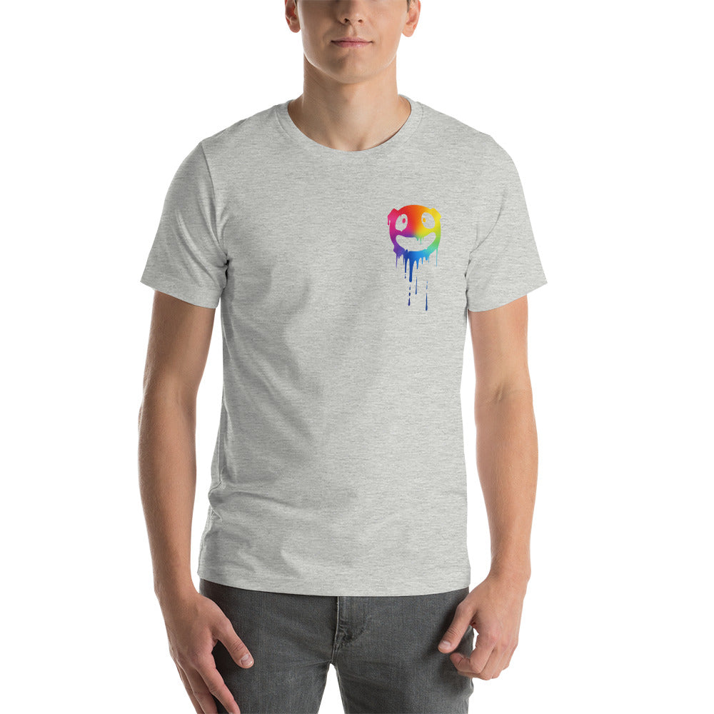 Face Melting Rainbow Short-Sleeve Unisex T-Shirt