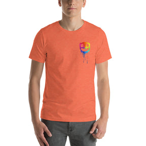 Face Melting Rainbow Short-Sleeve Unisex T-Shirt