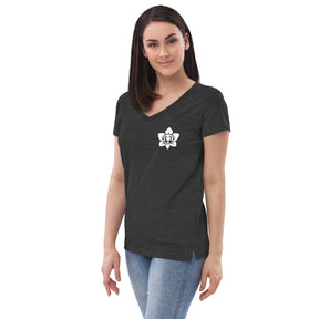 Moon Lotus Women’s Recycled V-neck T-shirt